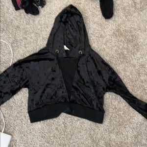 velvet hoodie